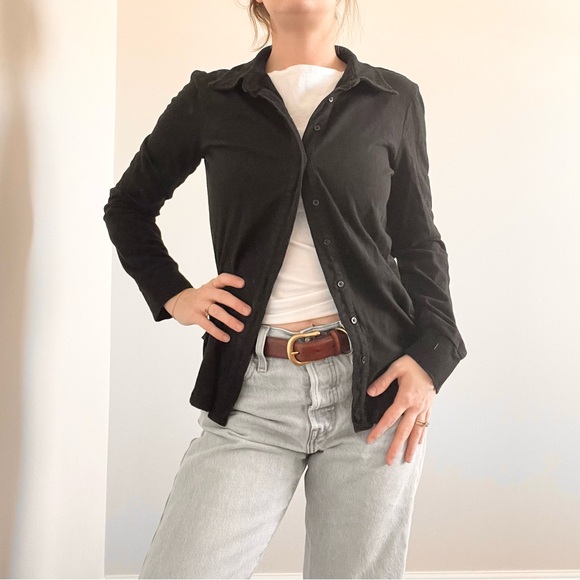 GAP Tops - Gap Classic Black Button-Up Shirt - Women's Top